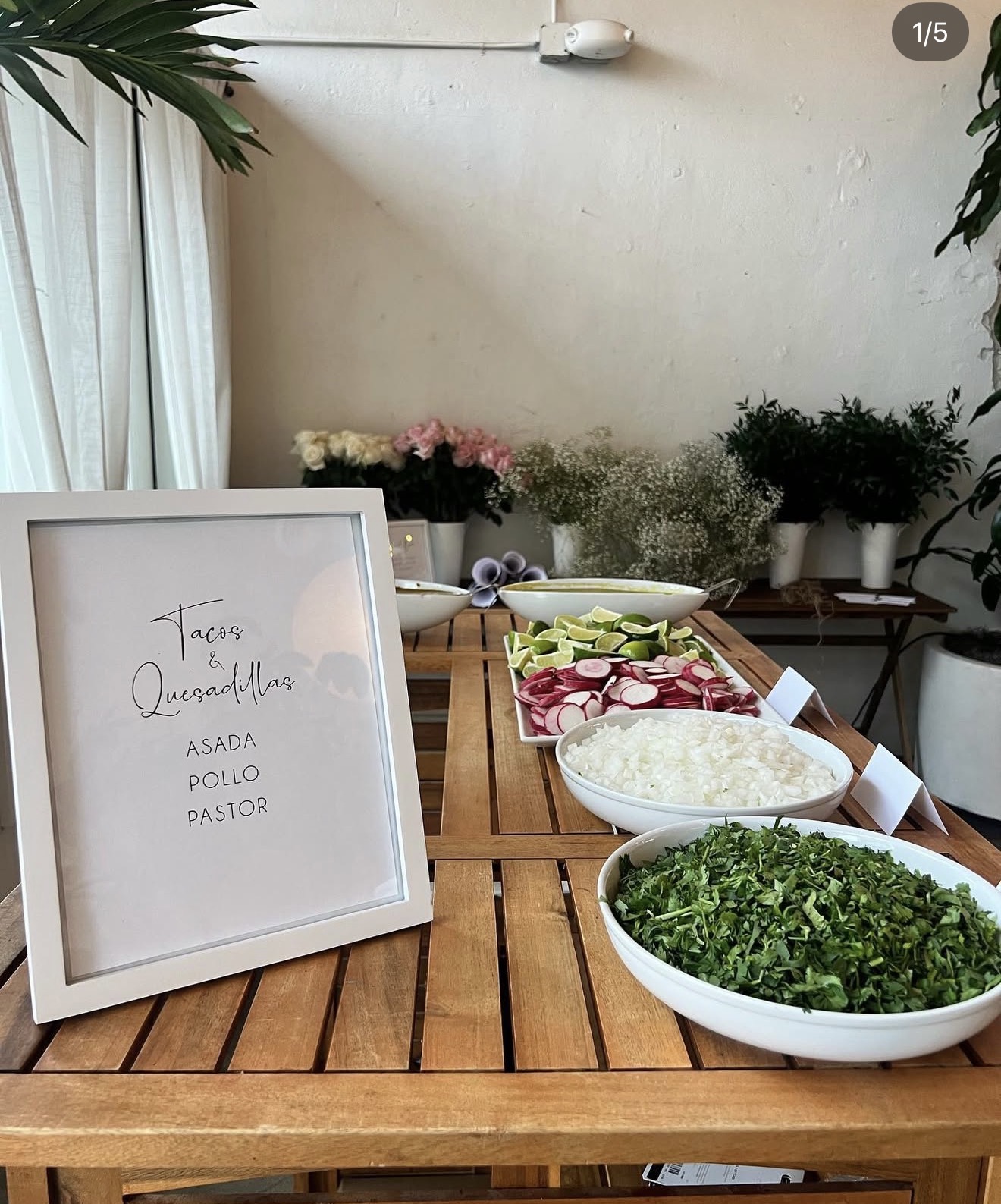 Fresh taco toppings