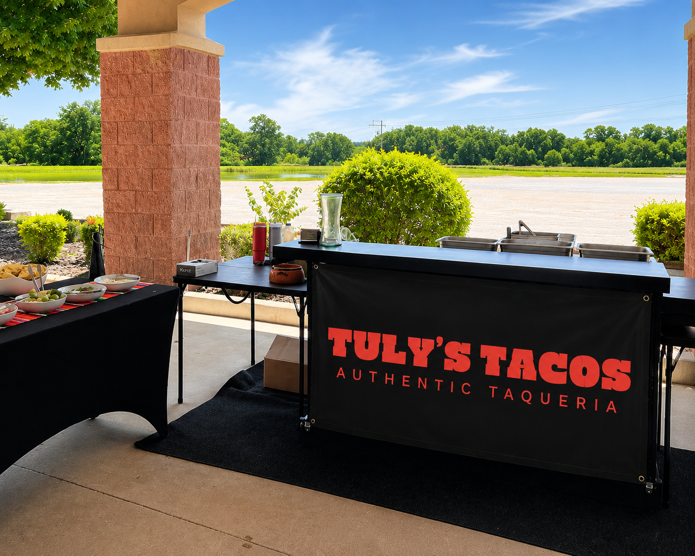 Tuly's Tacos mobile catering setup