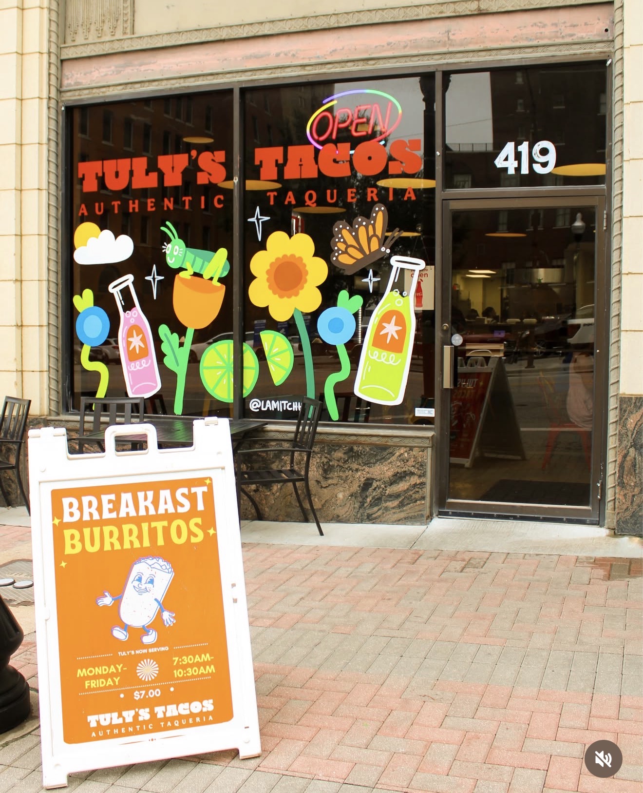 Tuly's Tacos storefront on Boulder Avenue