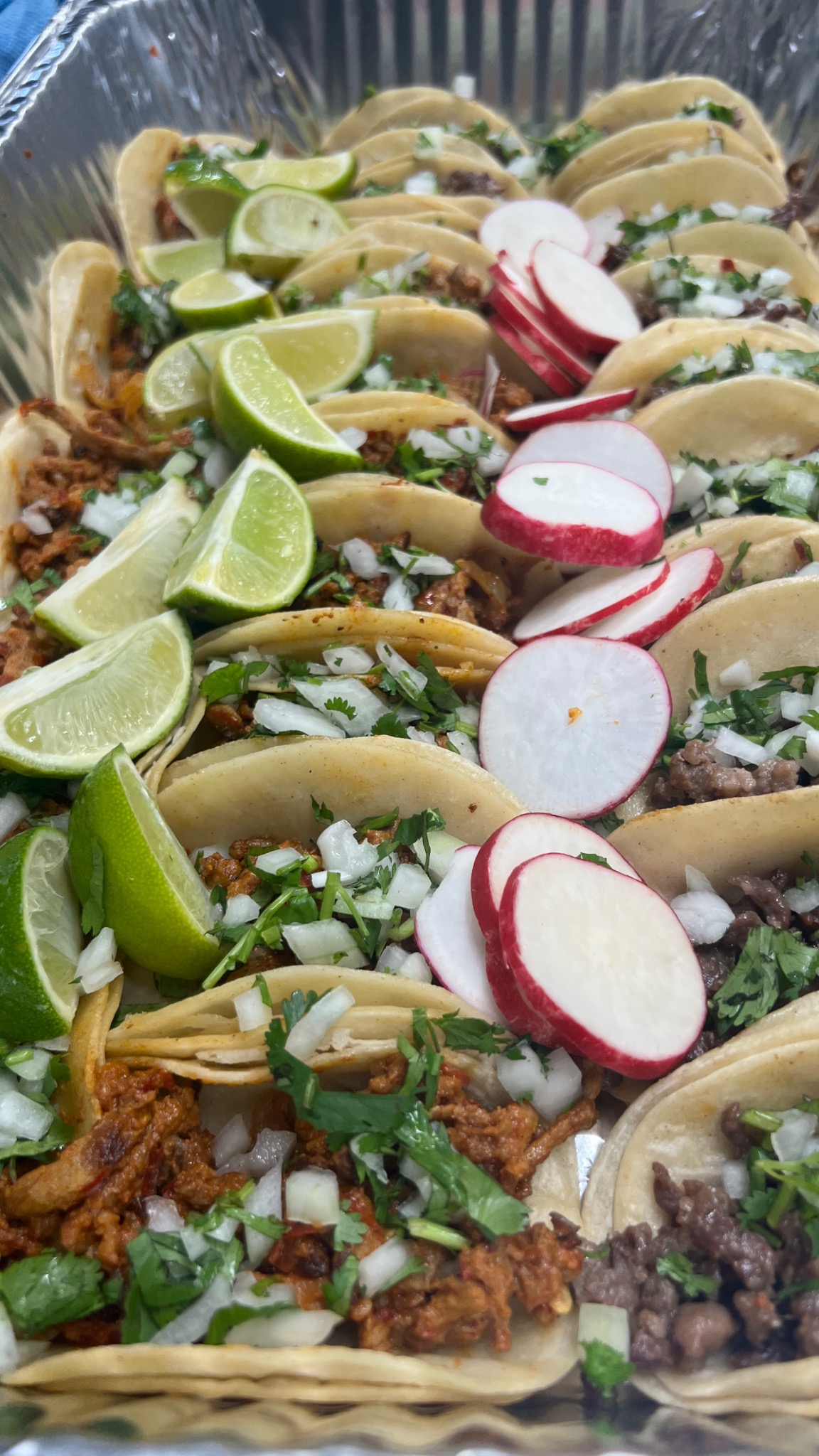 Tray of tacos