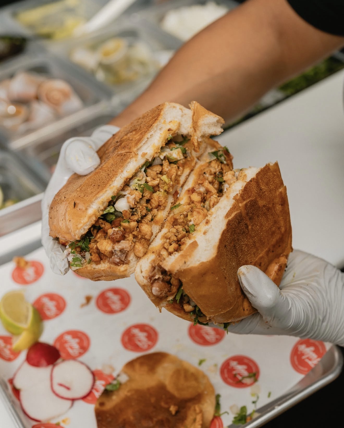 Tuly's torta cut in half